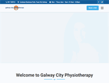 Tablet Screenshot of galwaycityphysiotherapy.com